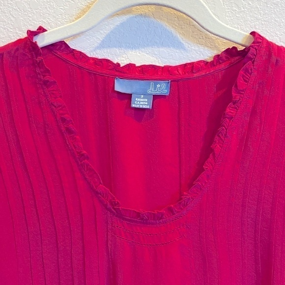 ANTHROPOLOGIE SILK BLOUSE - Picture 2 of 3